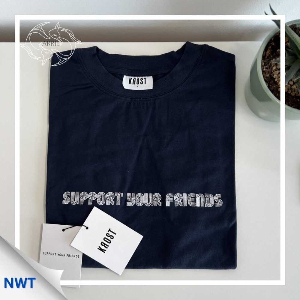 Krost Navy Crew Neck T-Shirt